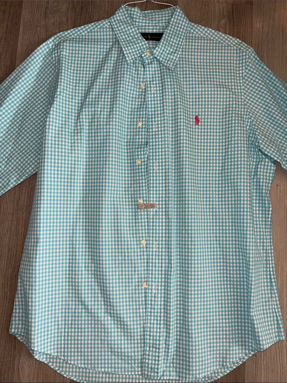 Polo by Ralph Lauren Aqua Button-Down Shirt